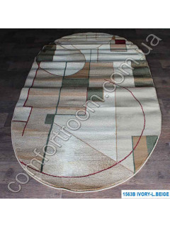 Килим Super Elmas 1563B ivory-beige ov
